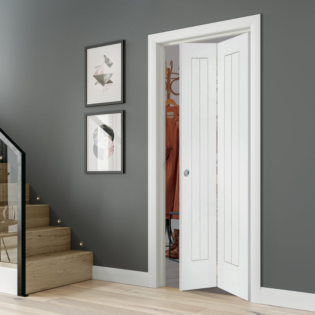 Buy Suffolk White Primed Bifold | Emerald Doors