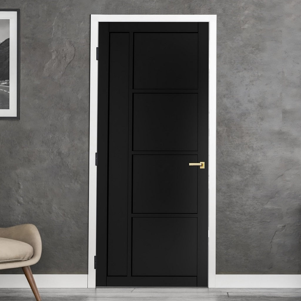 Black Prefinished Industrial Style Doors | Industrial Style Black Doors ...