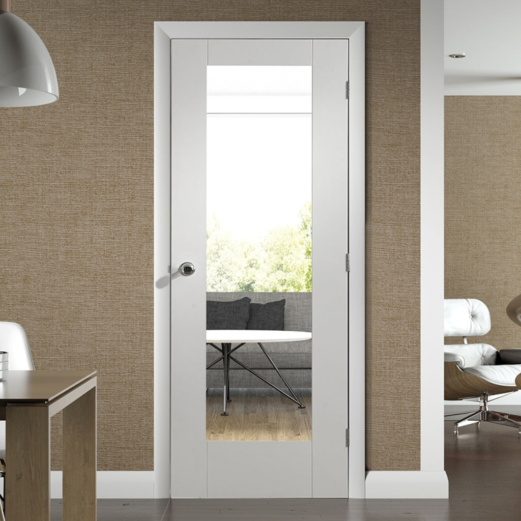 Buy Pattern 10 White Glazed Fire Door | Emerald Doors