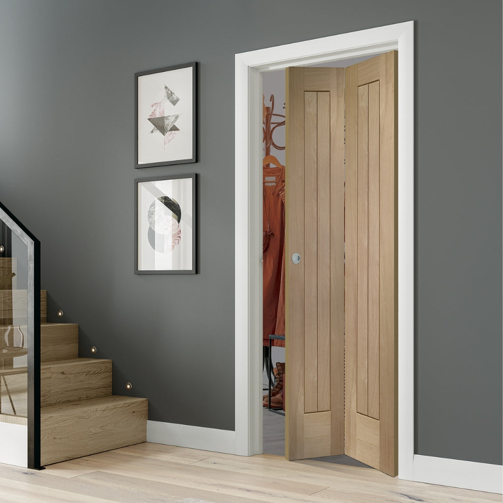 Buy Suffolk Bifold Oak Door | Emerald Doors