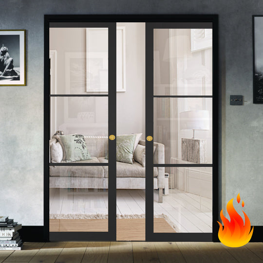 Fire Pocket Door Sets Double Doors – Emerald Doors