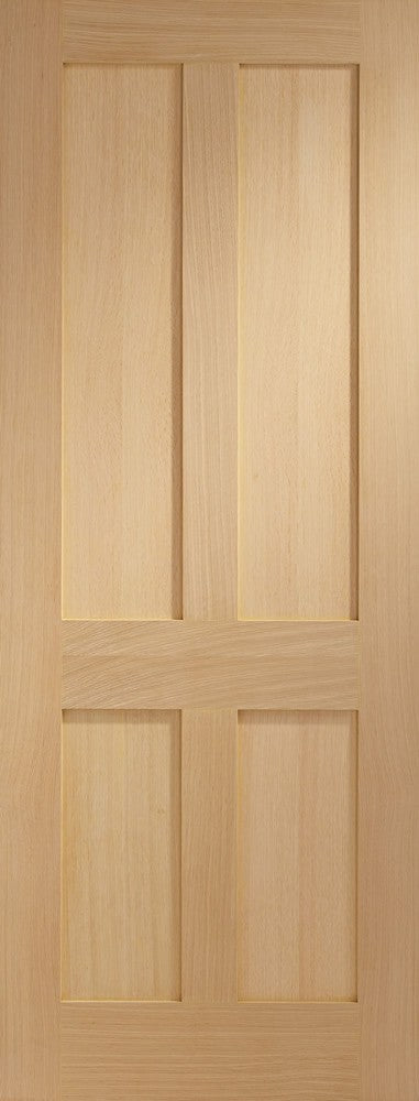 Victorian Shaker Oak Double Sliding Door System