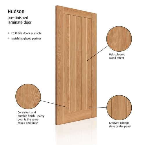 Hudson Oak Laminate Internal Door