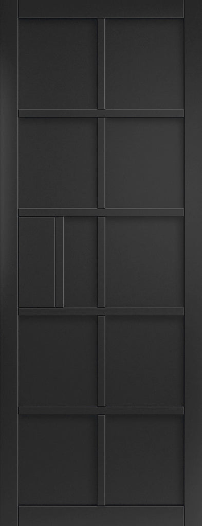 Plaza Black Industrial Style Pocket Door Set