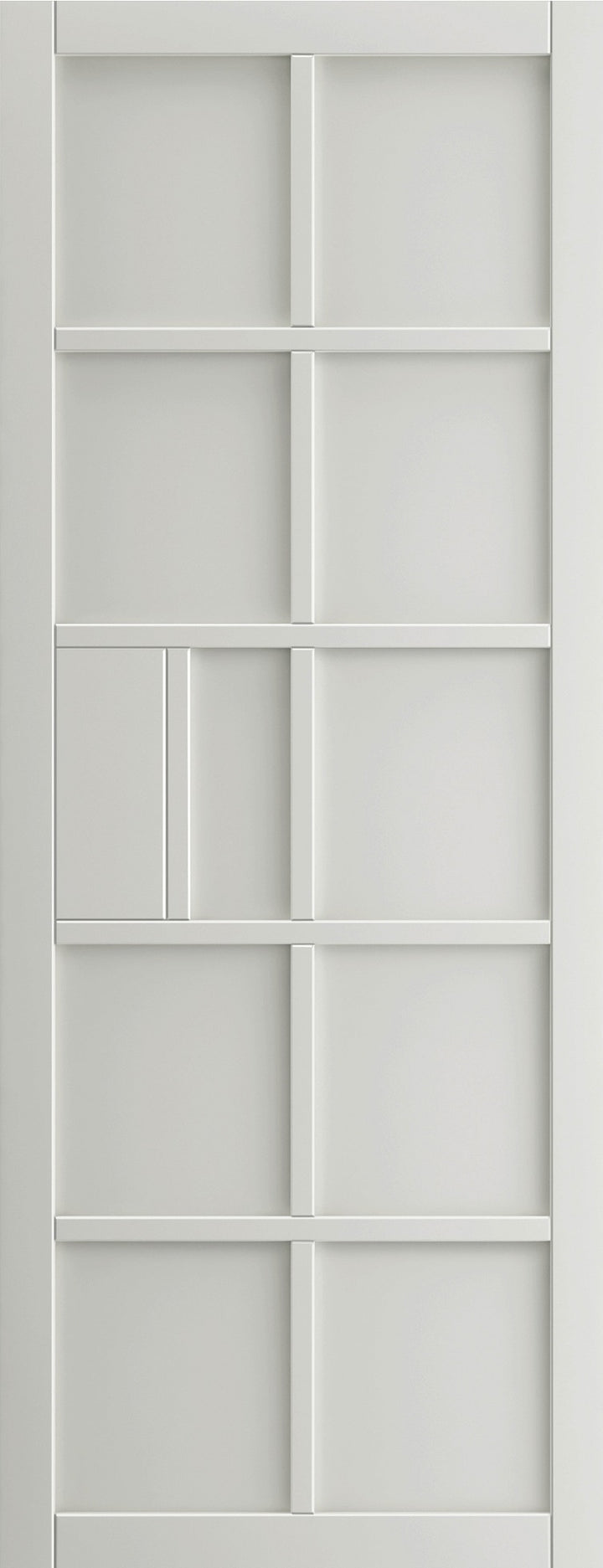 Plaza White Industrial Style Pocket Door Set