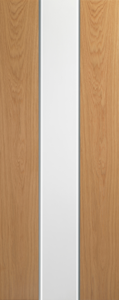 Pescara Oak with White Panel Internal Door